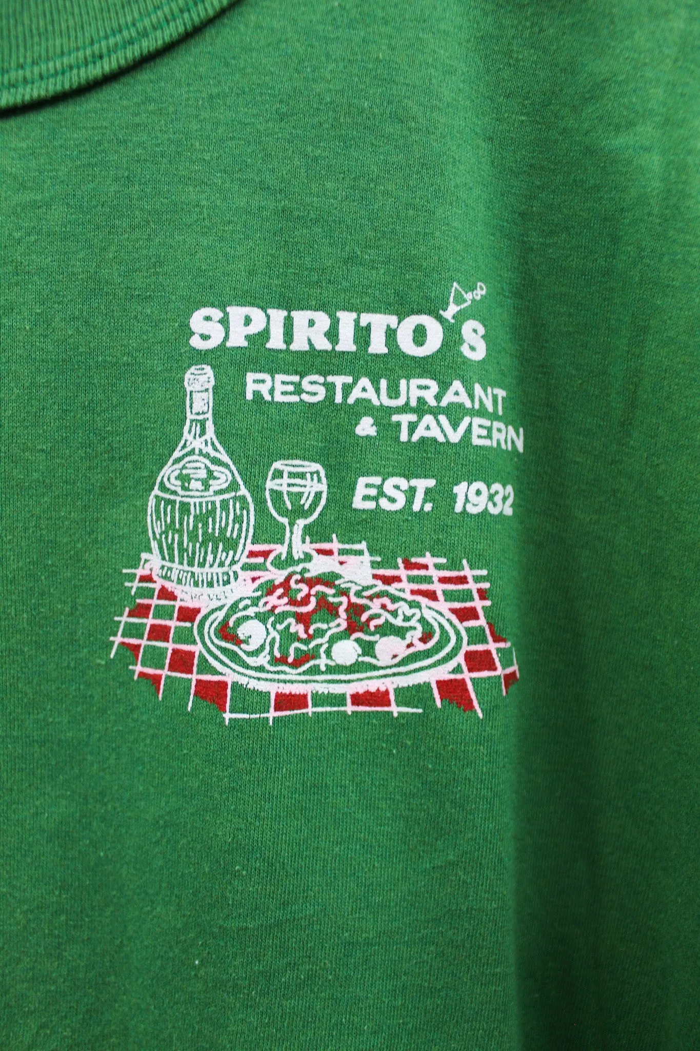 X - Vintage Single Stitch Russell Athletic USA Spirito's Italian Restaurant Graphic Tee sold by HG Vintage product image thumbnail 2