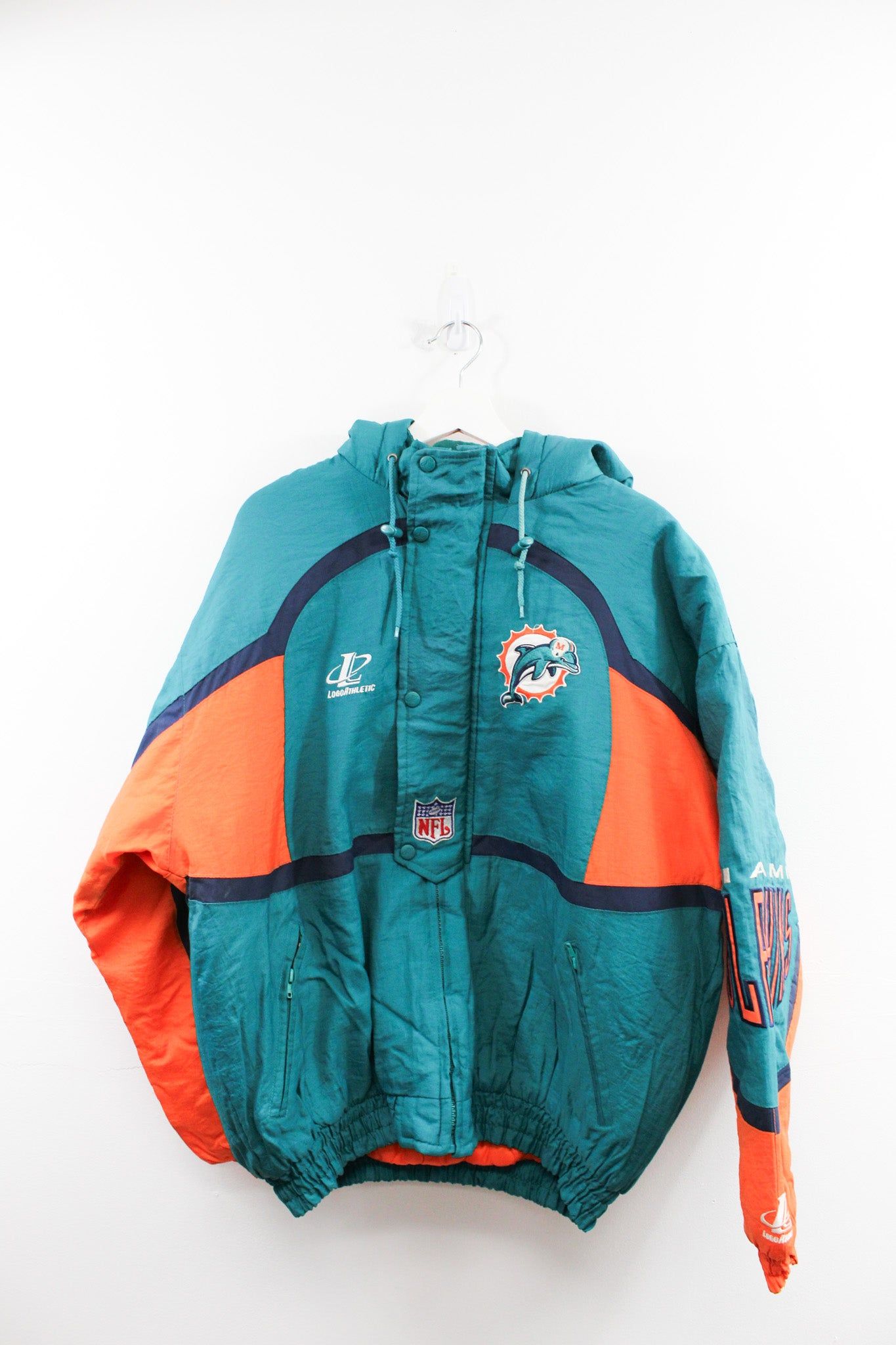 Vintage Logo Athletic NFL Miami Dolphins Winter Jacket sold by HG Vintage