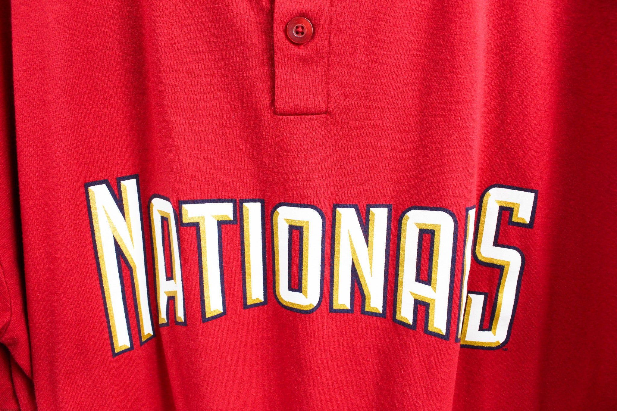 MLB Washington Nationals Button Tee sold by HG Vintage product image thumbnail 2