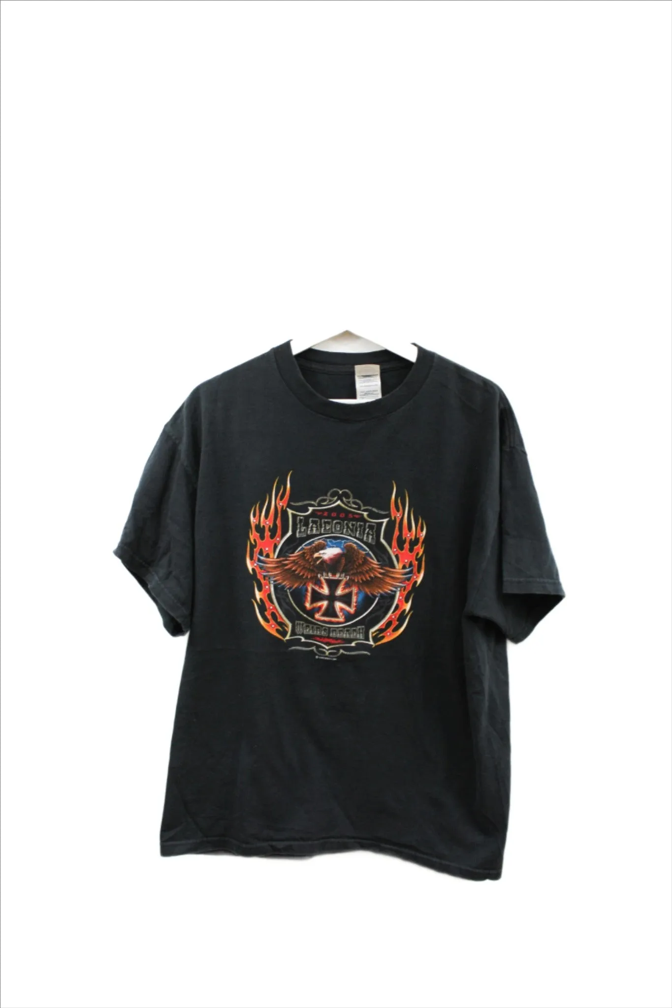 X - Vintage 2005 Laconia Bike Week Weirs Beach Tee sold by HG Vintage