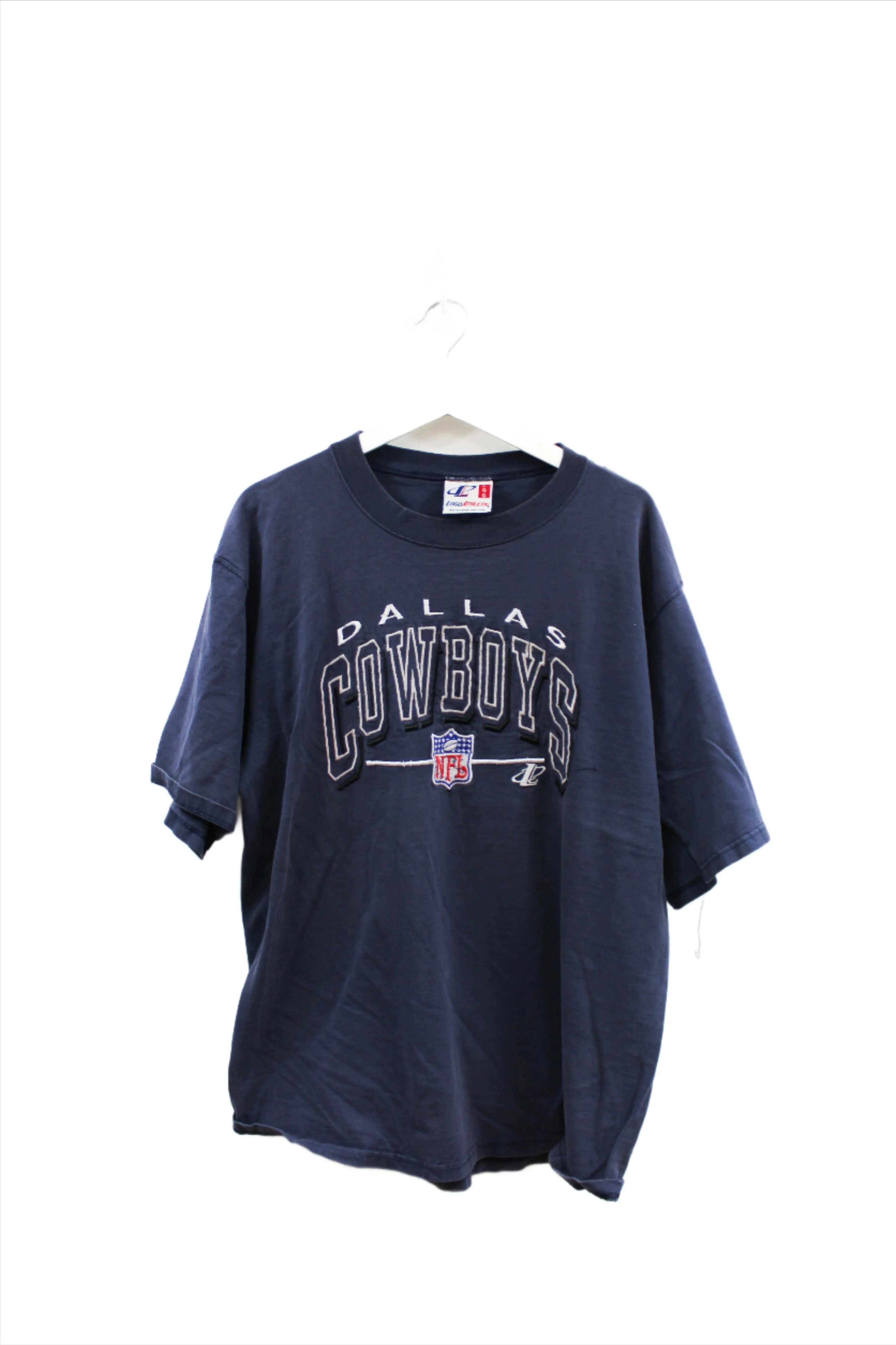 X - Vintage Logo Athletic NFL Dallas Cowboys Embroidered Script Tee sold by HG Vintage