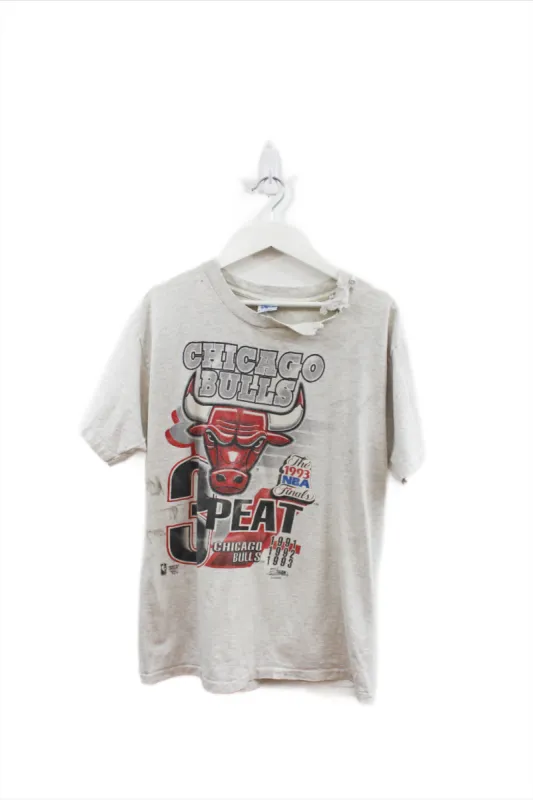 Z  - Vintage Single Stitch 1993 NBA Chicago Bulls Finals 3 Peat Tee sold by HG Vintage