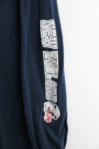 NFL New England Patriots Script & Logo Long Sleeve Tee sold by HG Vintage