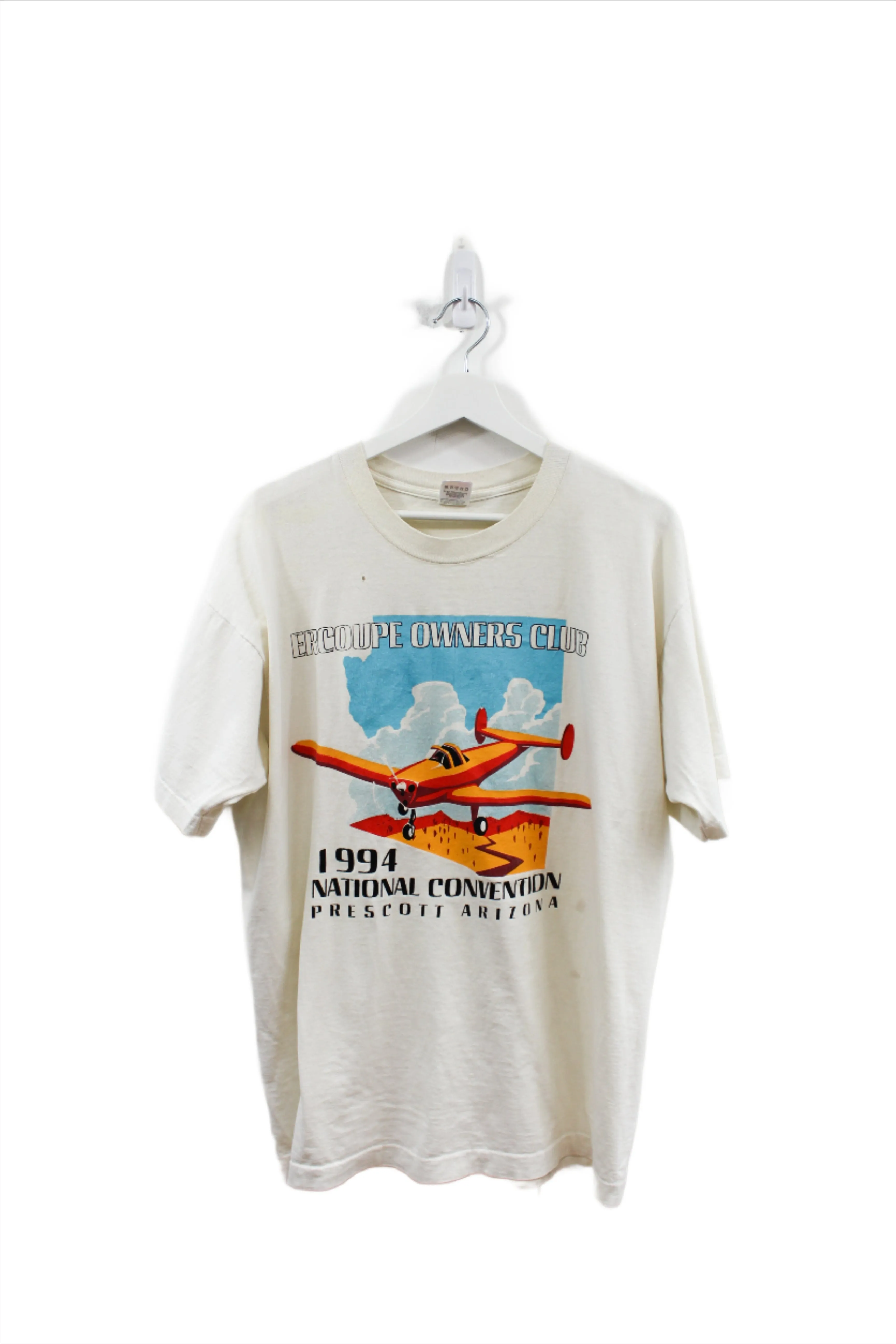X - Vintage 1994 Ercoupe Owners Club Convention Arizona Tee sold by HG Vintage