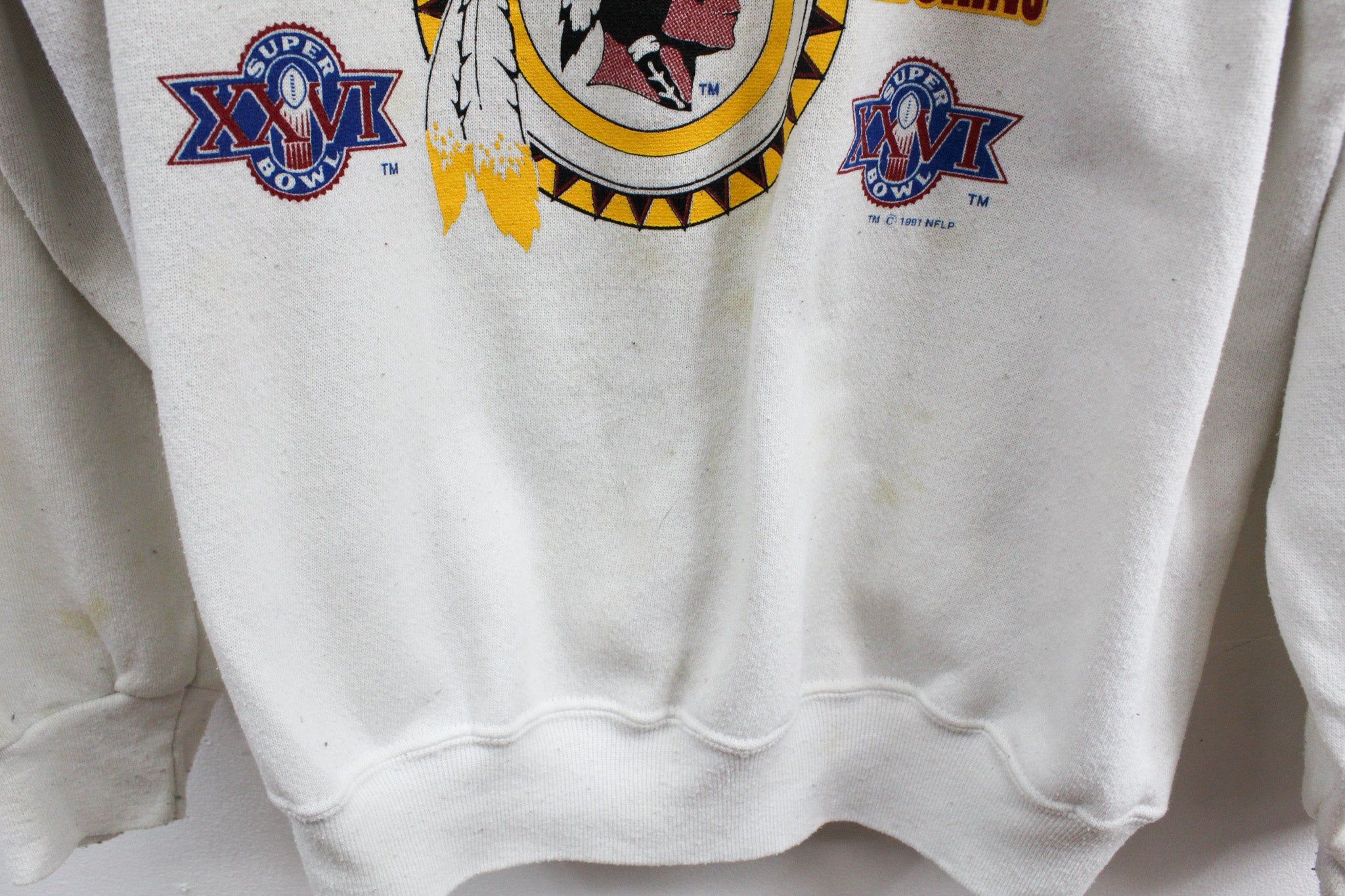 Vintage 91' NFL Super Bowl Washington Football Team Crewneck sold by HG Vintage product image thumbnail 5
