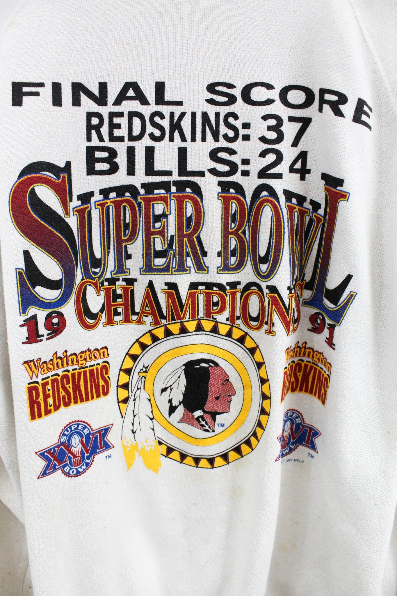 Vintage 91' NFL Super Bowl Washington Football Team Crewneck sold by HG Vintage product image thumbnail 2