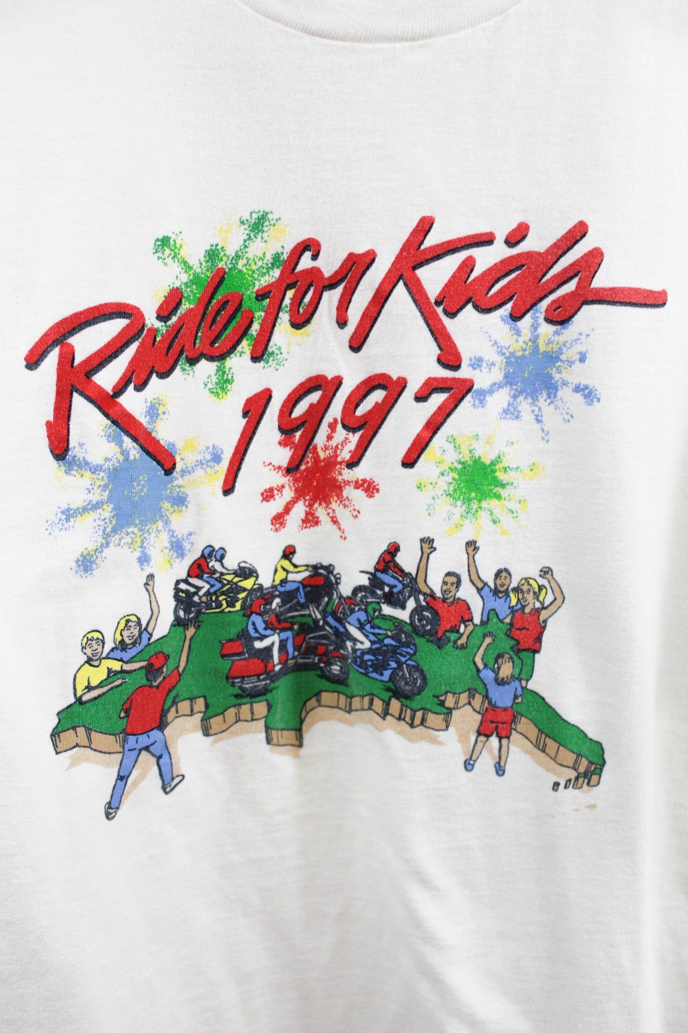 CC- Vintage 1997 Ride For Kids Motorcycle Single Stitch Tee sold by HG Vintage product image thumbnail 2