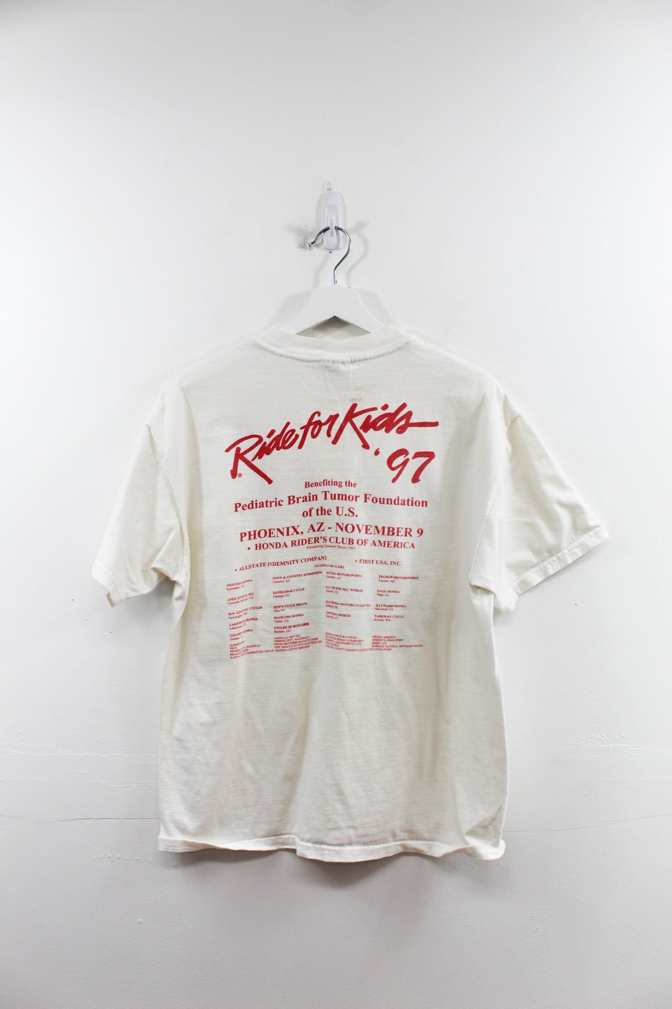 CC- Vintage 1997 Ride For Kids Motorcycle Single Stitch Tee sold by HG Vintage product image thumbnail 5