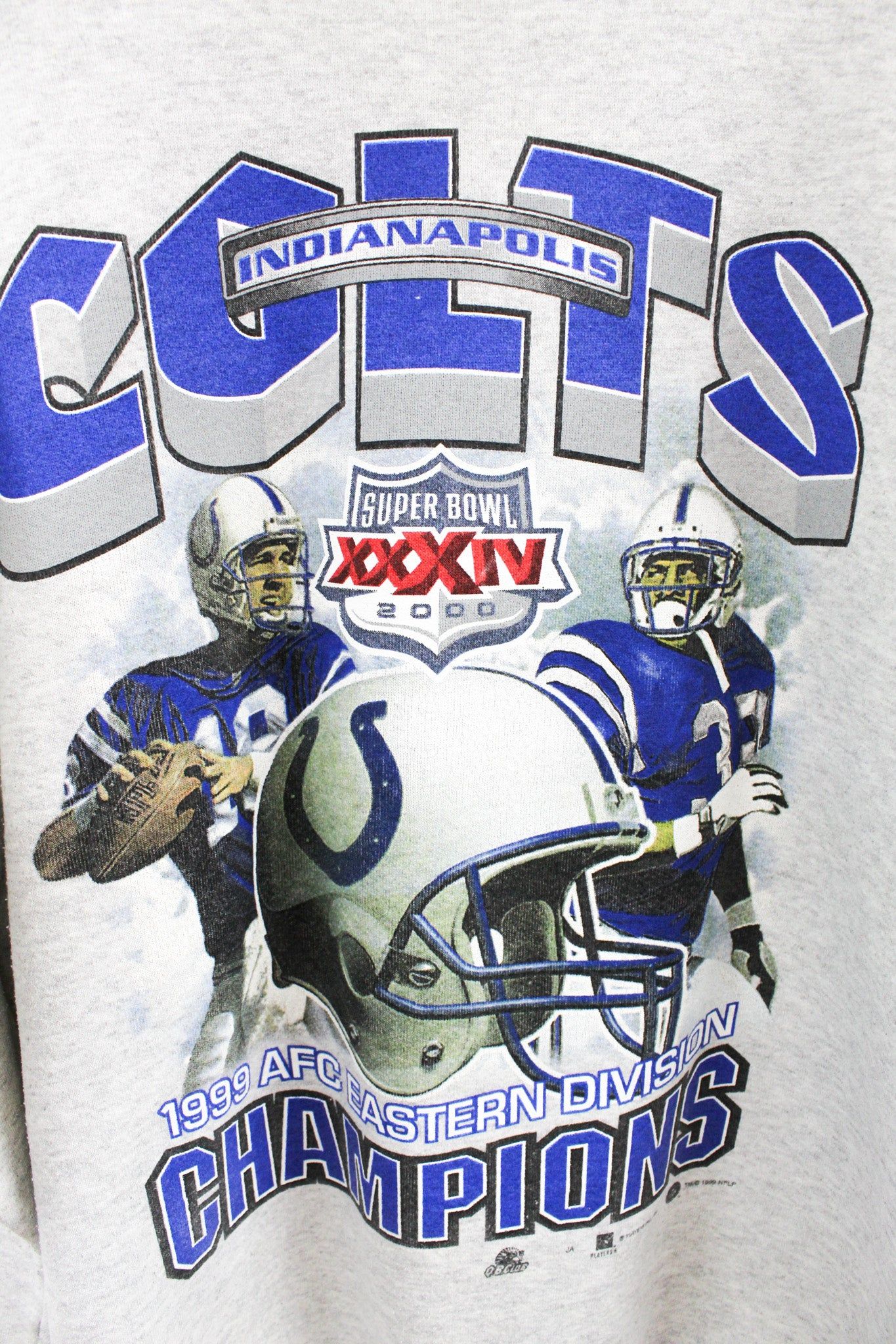 Vintage NFL Indianapolis Colts 1999 AFC Eastern Champs Crewneck sold by HG Vintage product image thumbnail 2