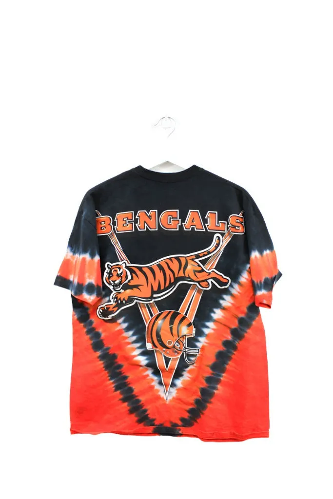 Z - Vintage Majestic NFL Cincinnati Bengals Script & Logo Tie Dye Tee sold by HG Vintage product image thumbnail 3