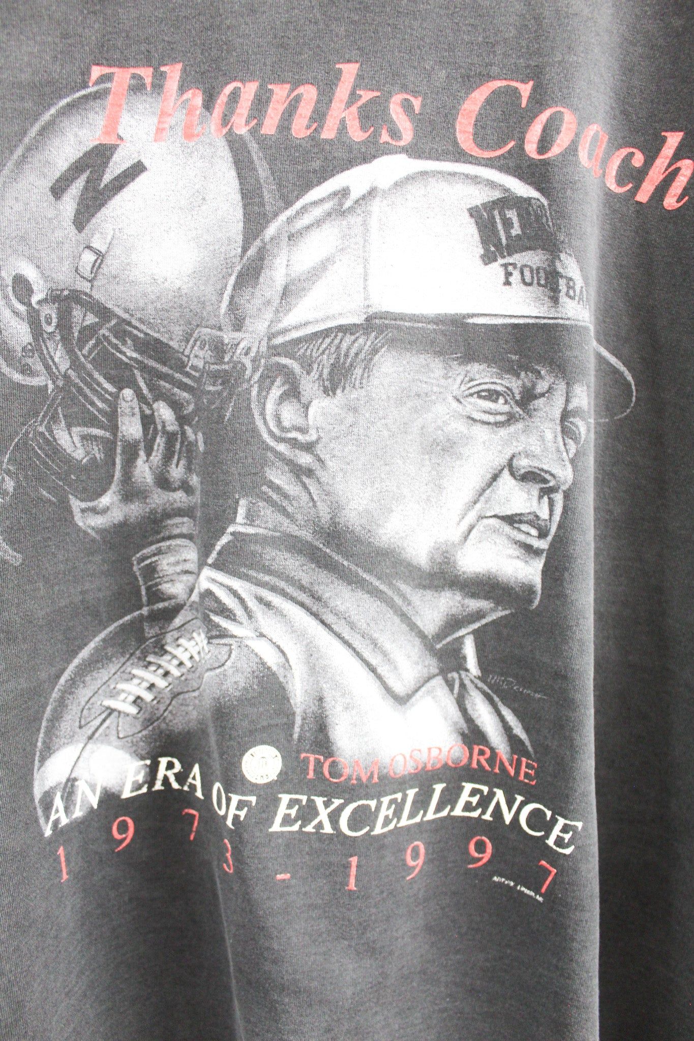 Vintage 97' University Of Nebraska Football Tom Osborne Tee sold by HG Vintage product image thumbnail 2