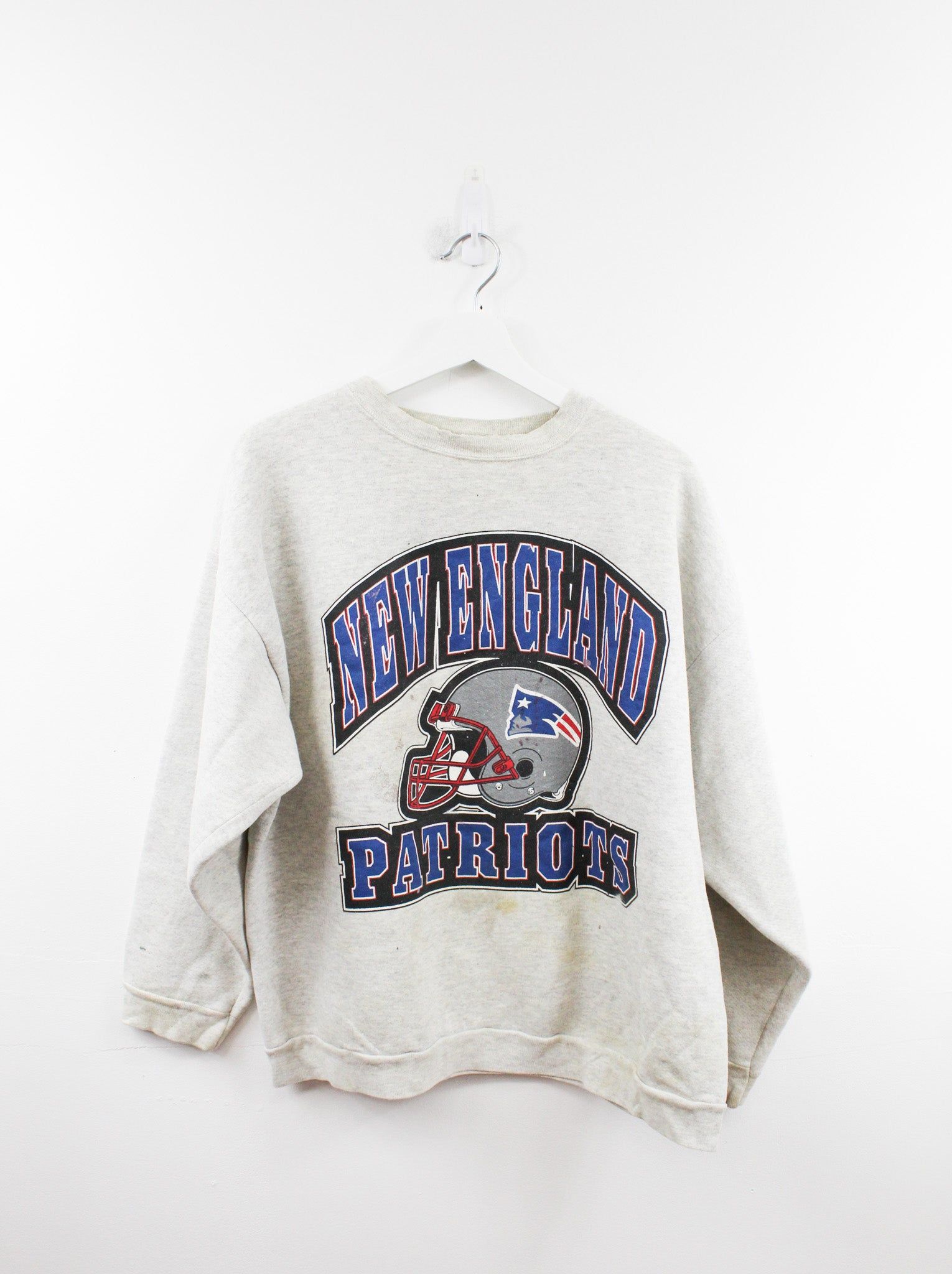 Vintage Logo 7 X NFL New England Patriots Helmet Logo Crewneck sold by HG Vintage