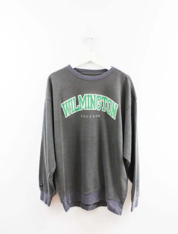 Wilmington College Embroidered Script Crewneck sold by HG Vintage