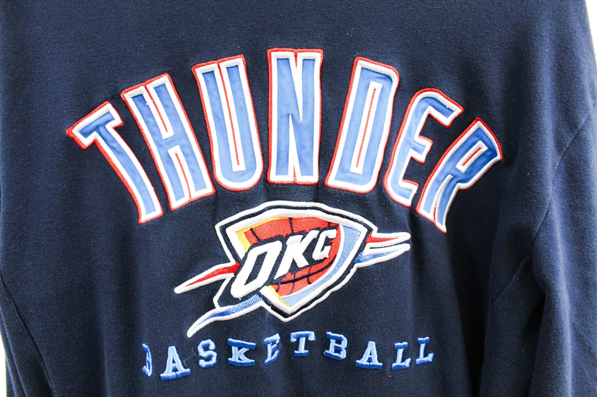 NBA Oklahoma City Thunder Embroidered Logo Hoodie sold by HG Vintage product image thumbnail 2