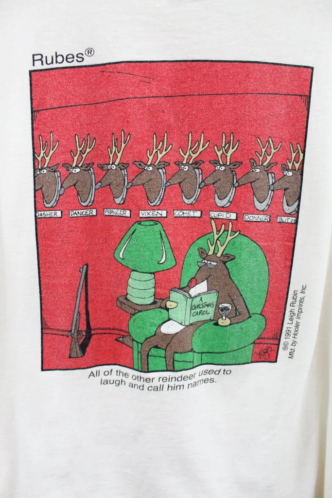 Z - Vintage Single Stitch 1991 Rudolph Hunting Graphic Tee sold by HG Vintage product image thumbnail 2