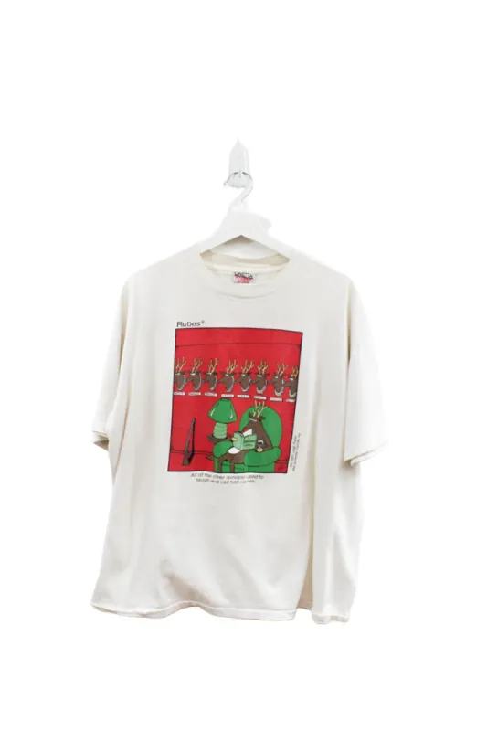 Z - Vintage Single Stitch 1991 Rudolph Hunting Graphic Tee sold by HG Vintage