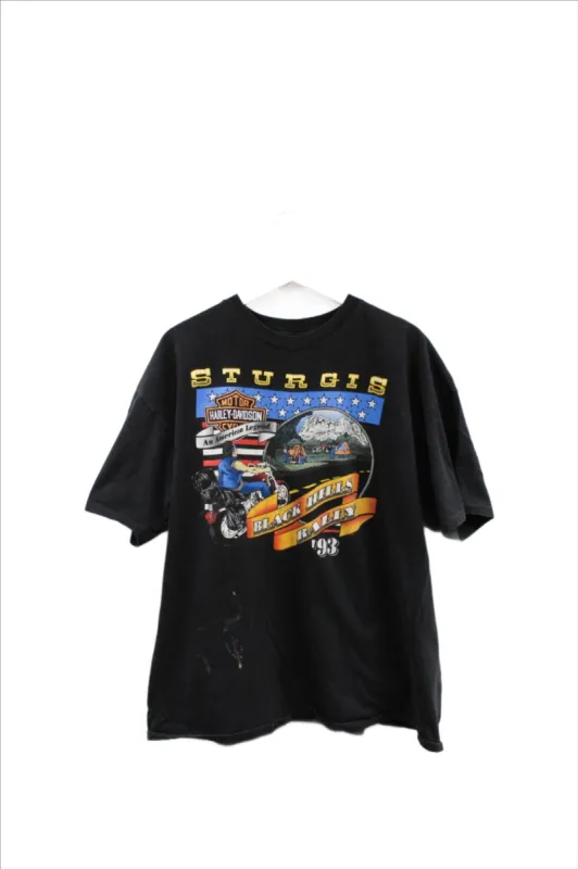 X - Vintage Single Stitch 1993 Harley Davidson Sturgis Bike Week Tee sold by HG Vintage