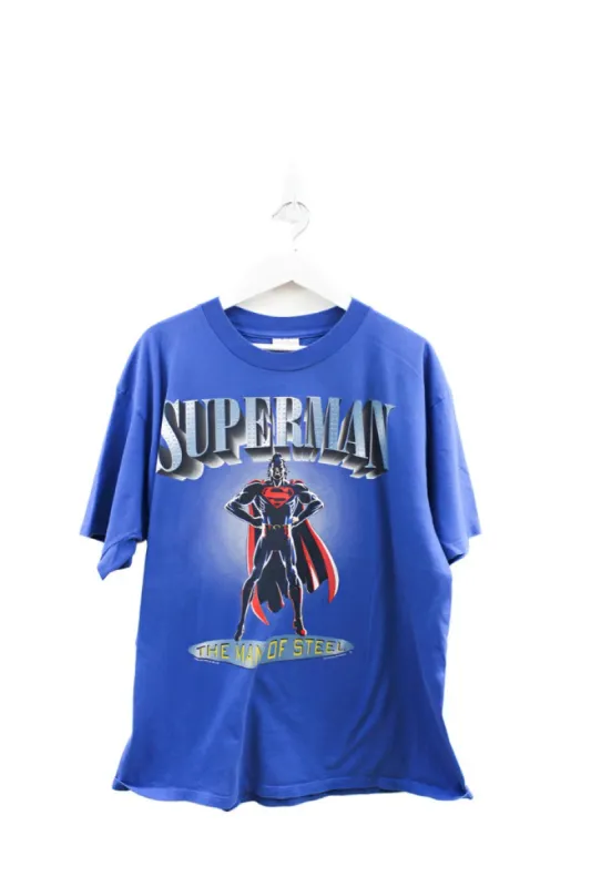Z - Vintage 1996 D.C Comics Superman The Man Of Steel Graphic Tee sold by HG Vintage