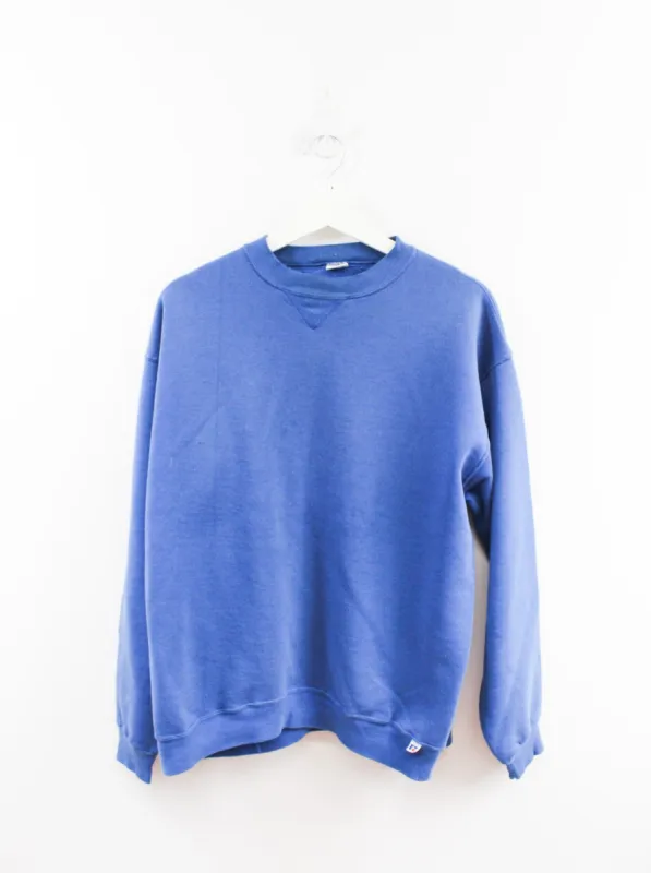 Vintage 90s Russell Athletic Made In The USA Blank Crewneck sold by HG Vintage