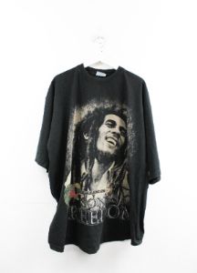 Vintage Bob Marley Songs Of Freedom Guitar & Picture Tee sold by HG Vintage