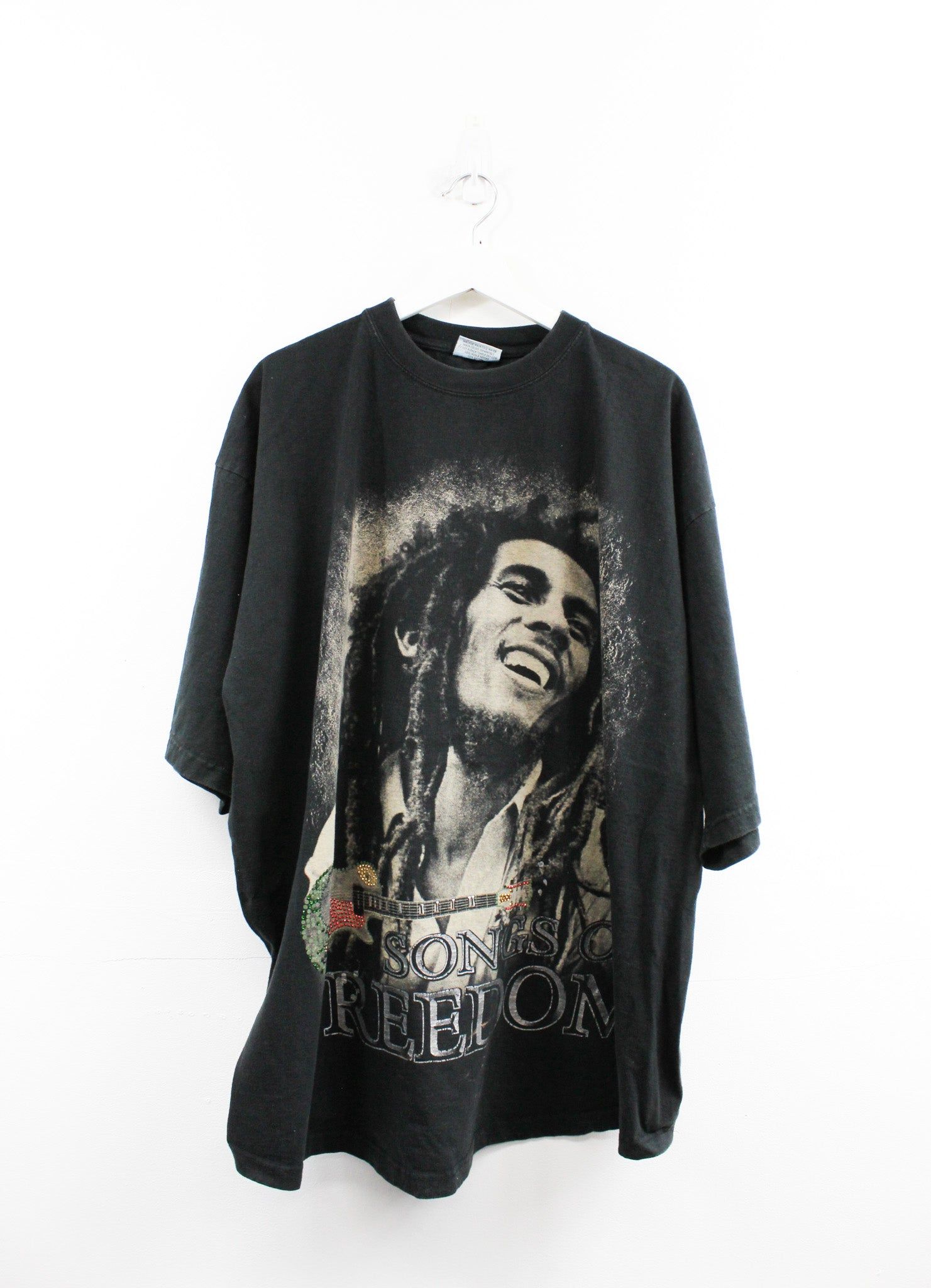 Vintage Bob Marley Songs Of Freedom Guitar & Picture Tee sold by HG Vintage