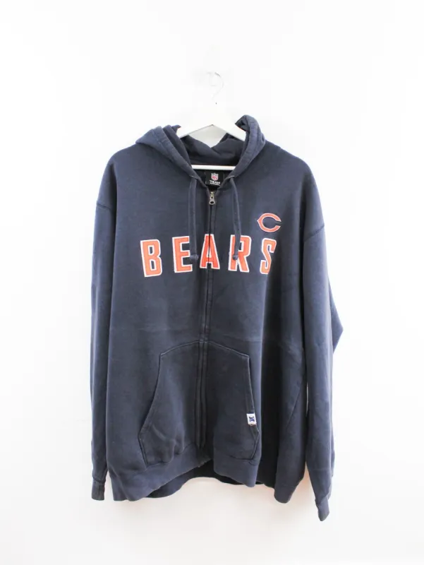 NFL Chicago Bears Embroidered Zip Up Hoodie sold by HG Vintage