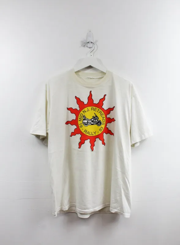 Vintage Single Stitch 1993 New Jersey Retreads Rally Tee sold by HG Vintage