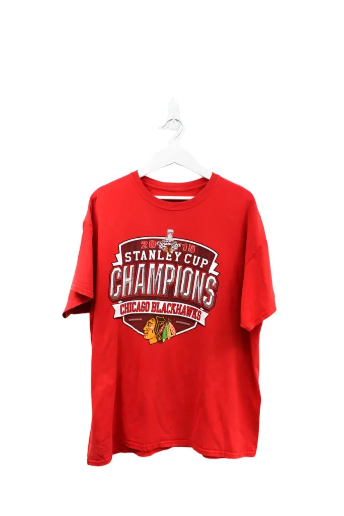 Z - 2015 NHL Chicago Blackhawks Stanley Cup Champs Tee sold by HG Vintage