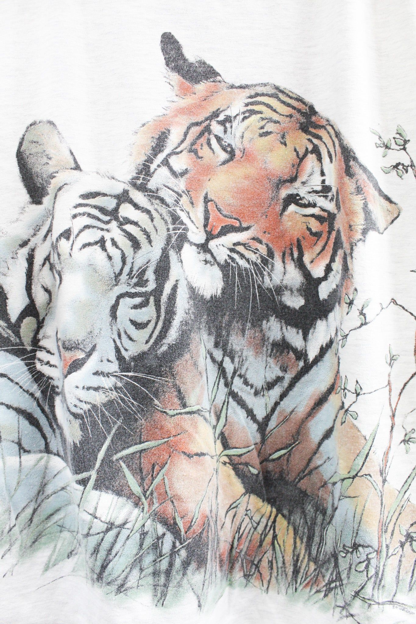 Vintage Single Stitch Tiger & White Tiger Graphic Tee sold by HG Vintage product image thumbnail 2