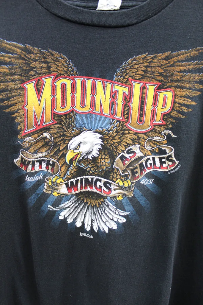 Z - Vintage 2009 Mount Up With Wings As An Eagle Motorcycle Tee sold by HG Vintage product image thumbnail 2
