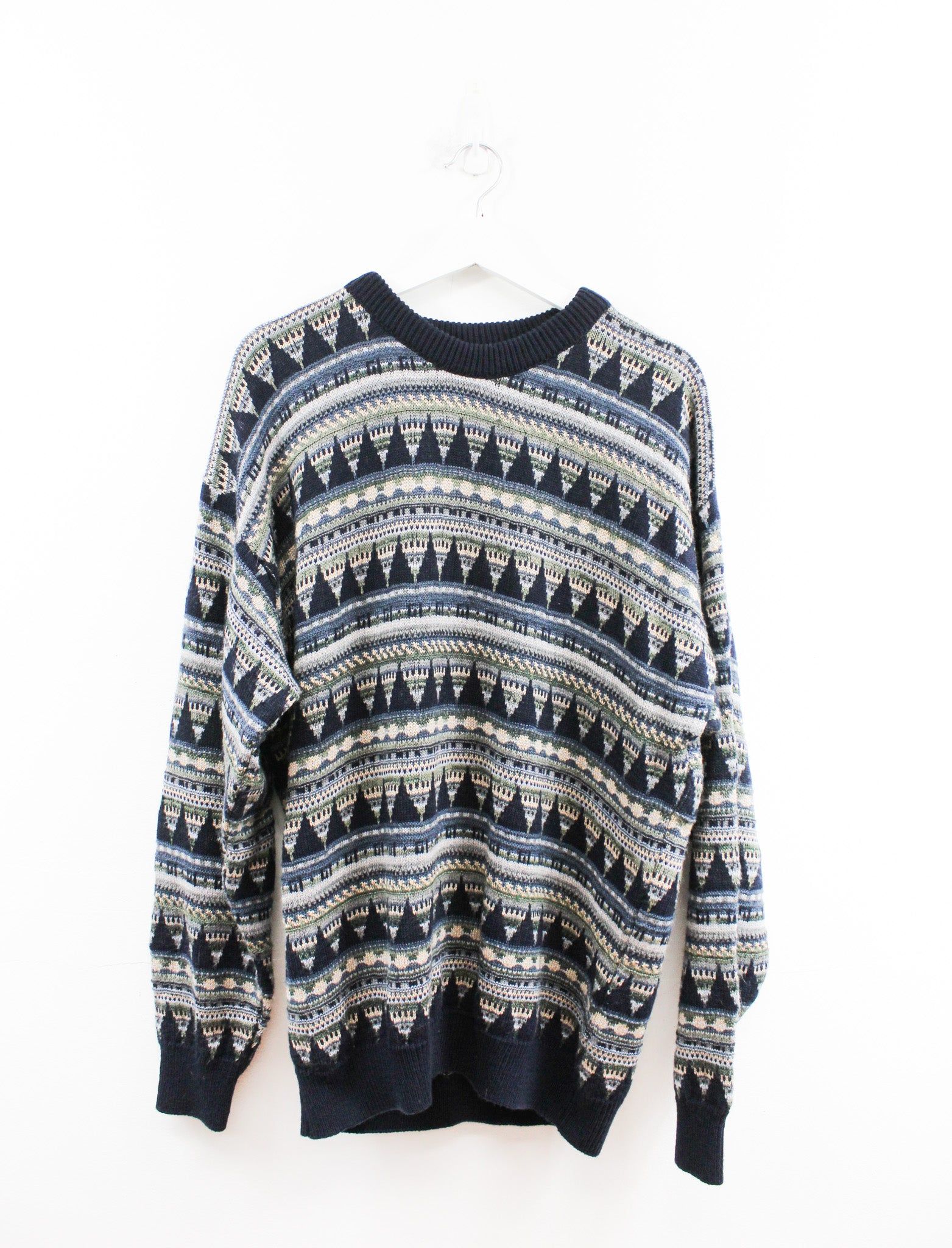 Vintage Robert Stock Mixed Pattern Knit Sweater sold by HG Vintage