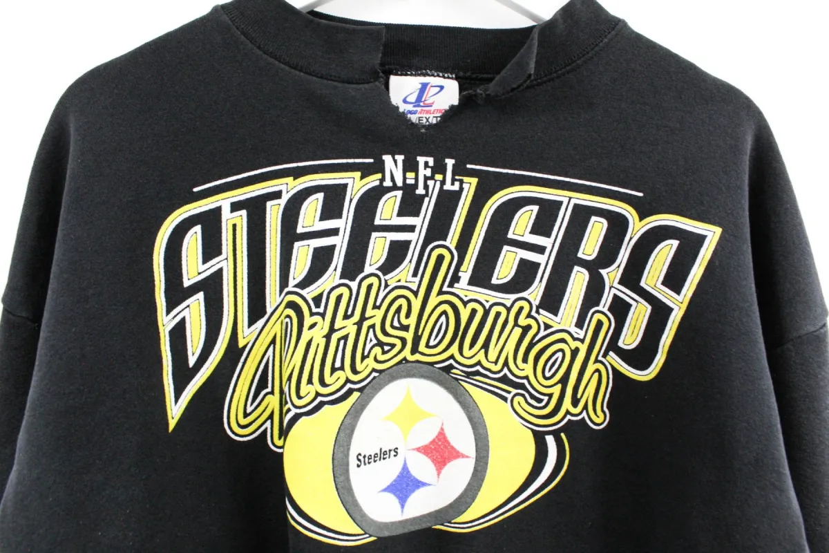 Vintage NFL Pittsburgh Steelers Script & Logo Crewneck sold by HG Vintage
