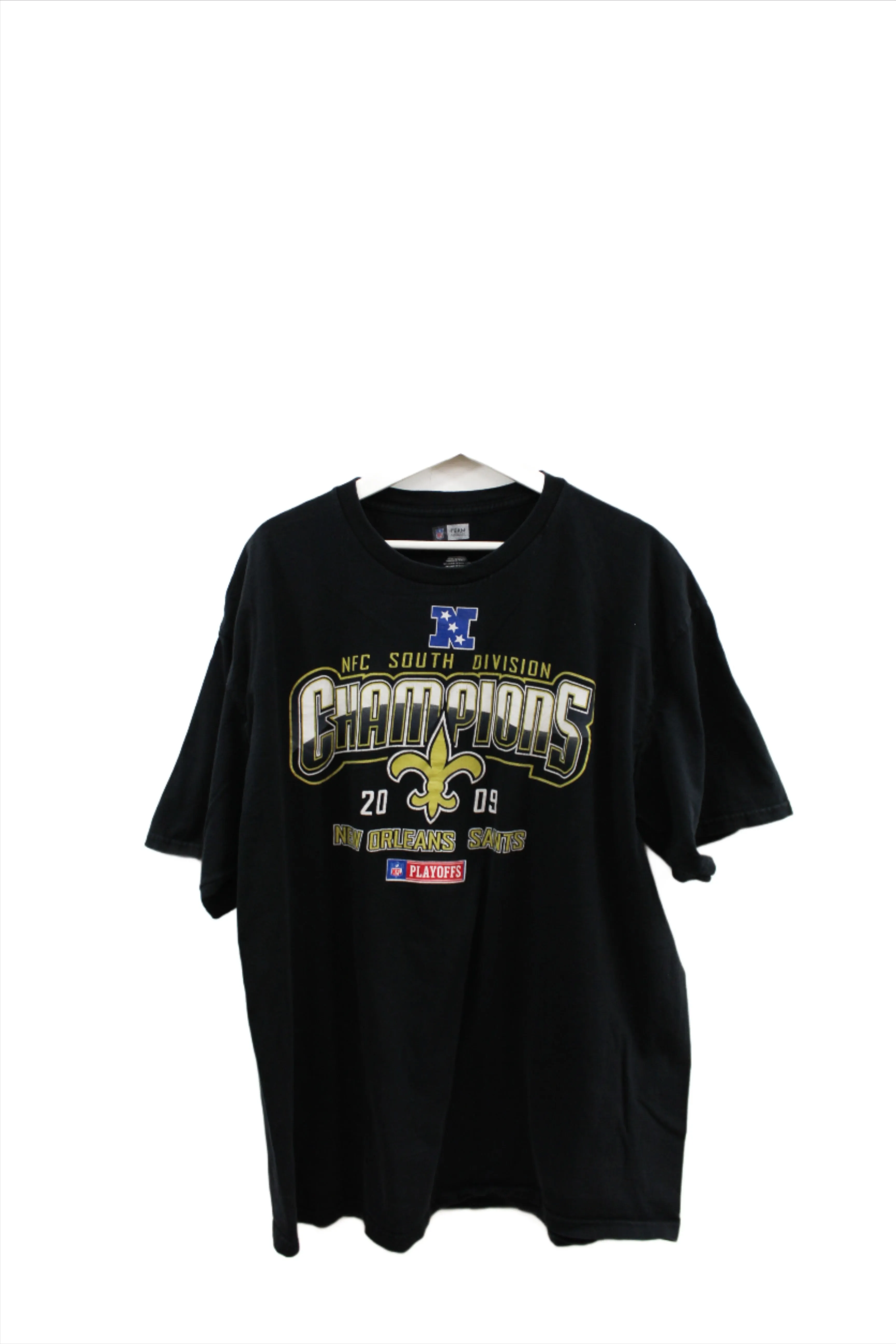 X - 2009 NFL New Orleans Saints NFC South Champions Tee sold by HG Vintage