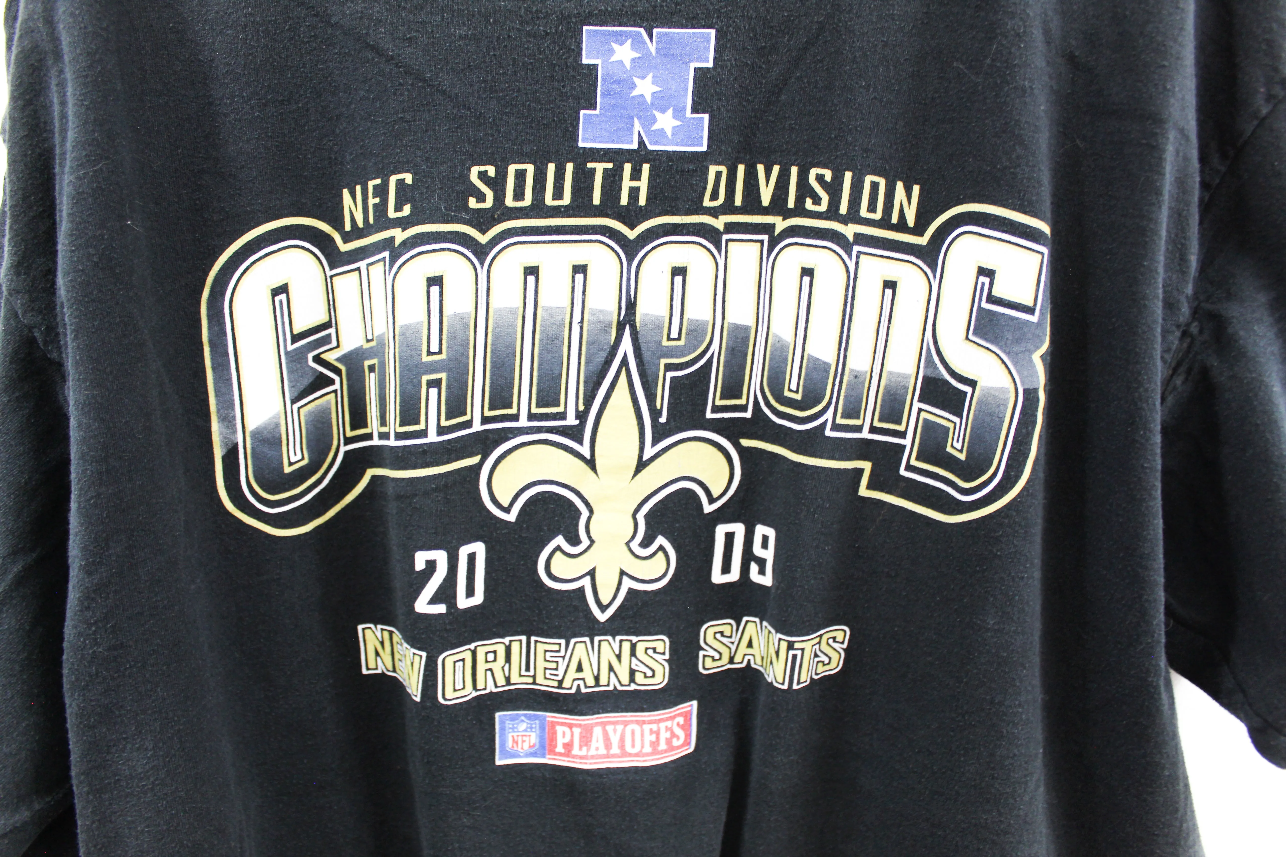 X - 2009 NFL New Orleans Saints NFC South Champions Tee sold by HG Vintage product image thumbnail 2