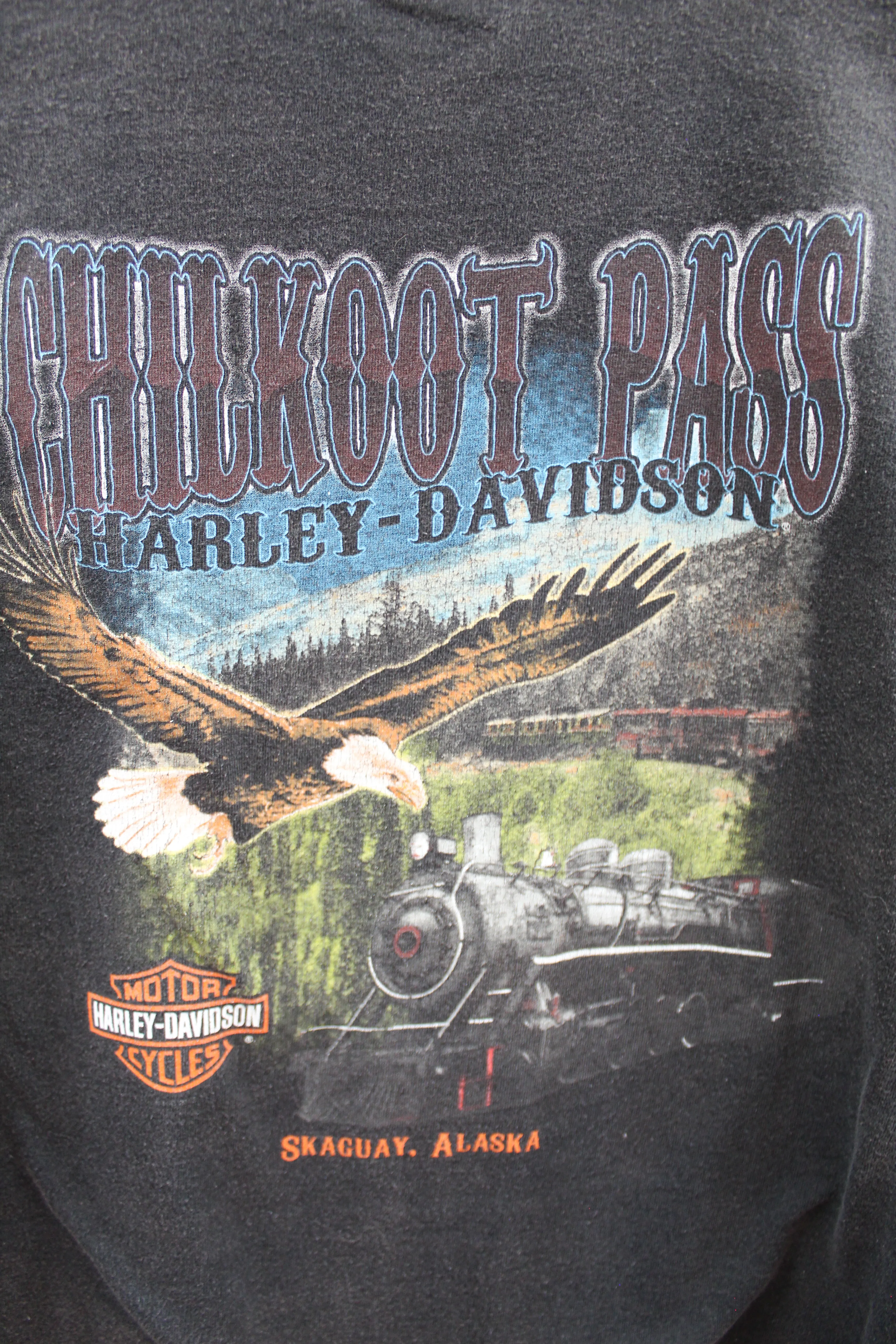 Z - Vintage Harley Davidson Skagway Alaska Graphic Tee sold by HG Vintage product image thumbnail 4