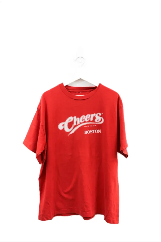 Z - Vintage 1992 Single Stitch Cheers Boston Script Tee sold by HG Vintage