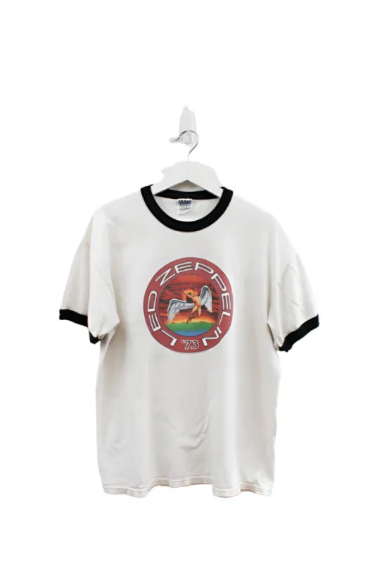 Z - Vintage 2005 Led Zeppelin 73' Tour Ringer Tee sold by HG Vintage
