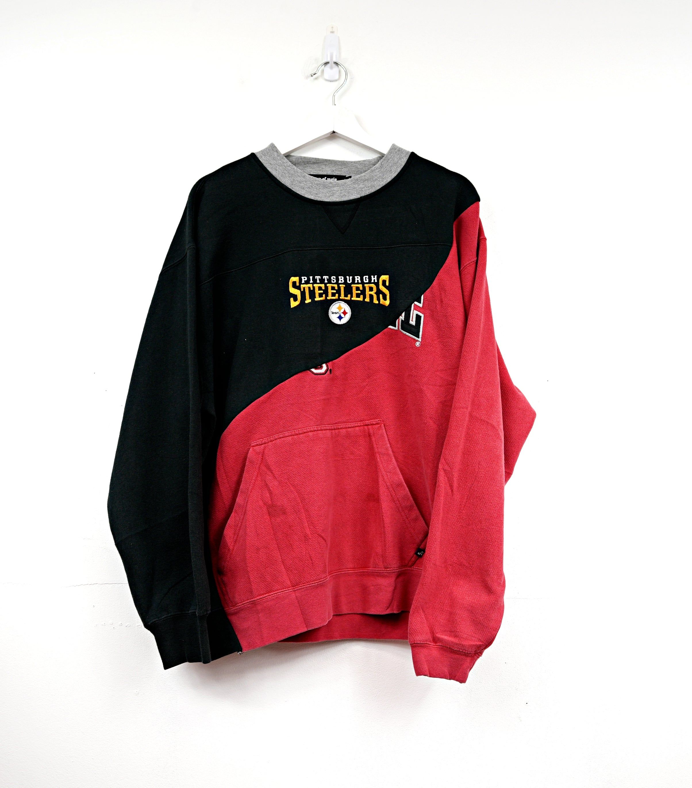 Haus Of Mojo Rework Pittsburgh Steelers Swirl Unisex Sweatshirt sold by HG Vintage