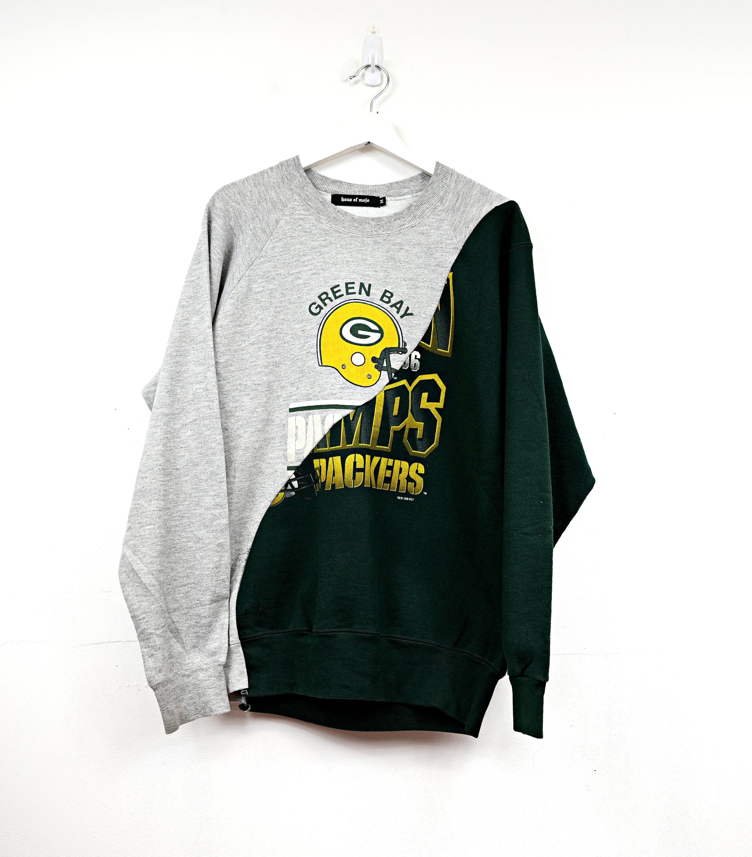 Haus Of Mojo Rework Green Bay Packers Swirl Unisex Sweatshirt sold by HG Vintage