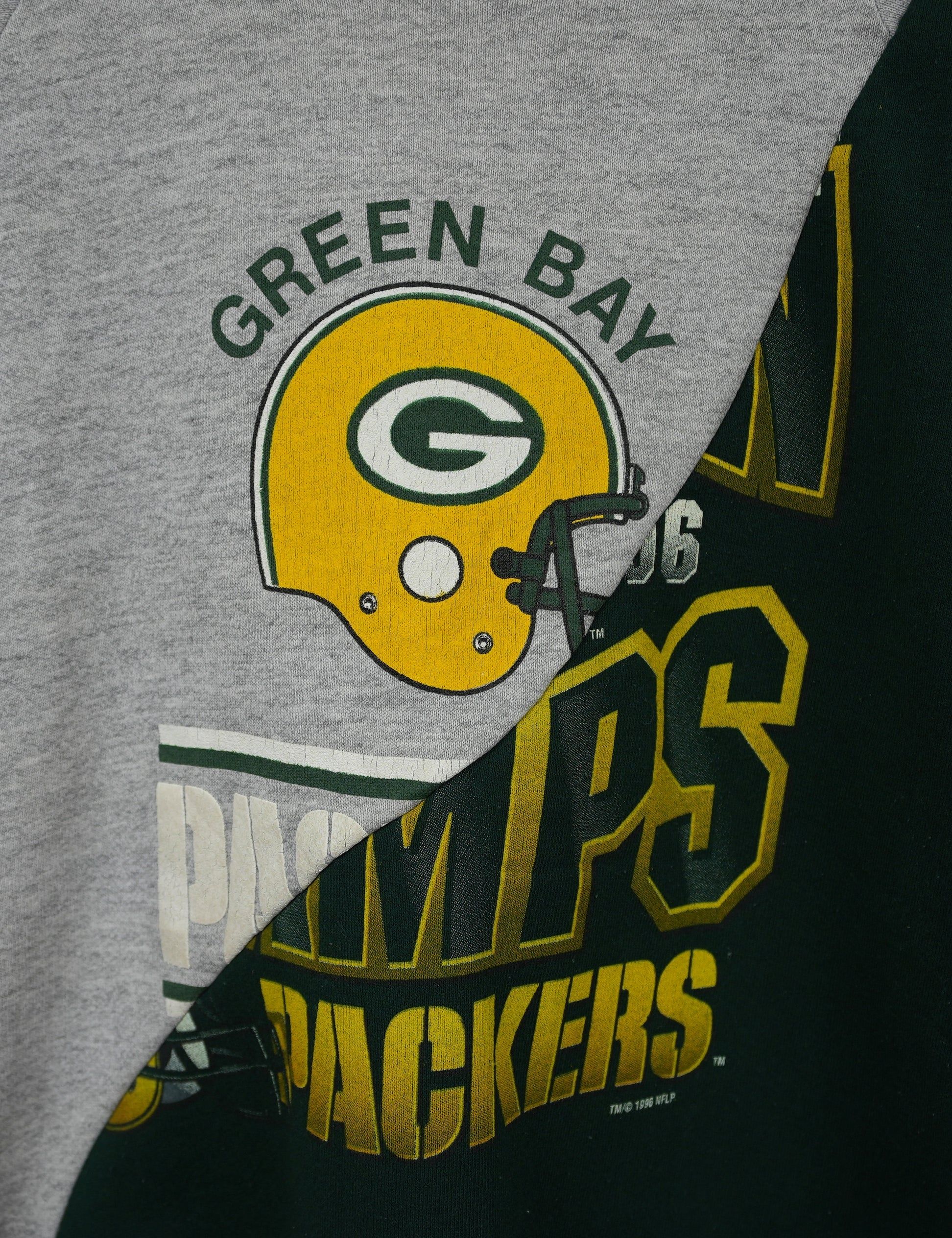 Haus Of Mojo Rework Green Bay Packers Swirl Unisex Sweatshirt sold by HG Vintage product image thumbnail 2