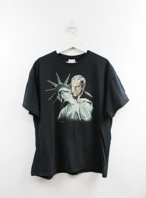 Vintage 2005 Alex Ross George W Bush Vampire Tee | Parallel