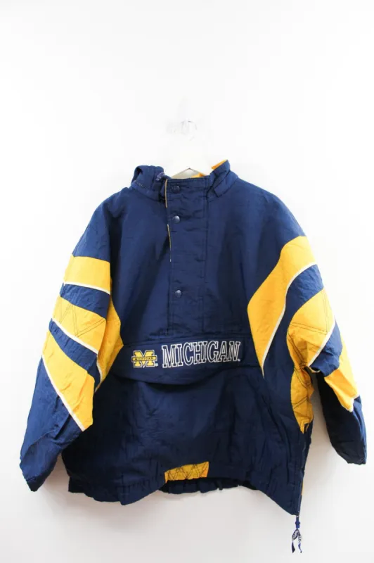 Vintage Starter University Of Michigan Wolverines Anorak