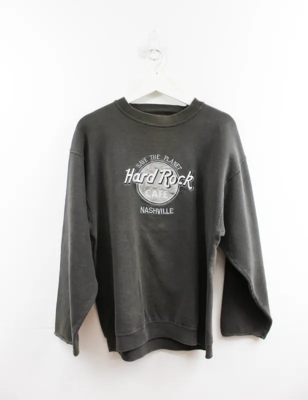 Hard Rock Cafe Nashville Embroidered Logo Crewneck sold by HG Vintage