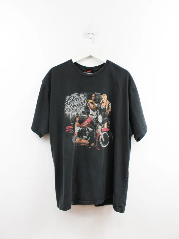 Harley Davidson Richmond Virginia pin up Graphic Tee sold by HG Vintage
