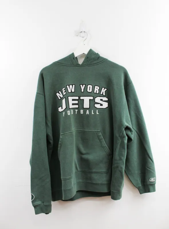 NFL New York Jets Embroidered Script Hoodie sold by HG Vintage