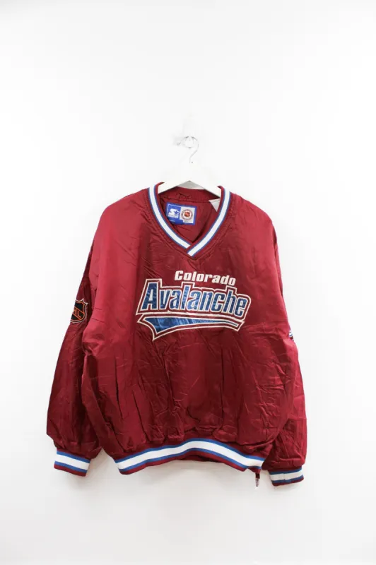 Vintage Starter NHL Colorado Avalanche Lightweight Pullover Jacket sold by HG Vintage
