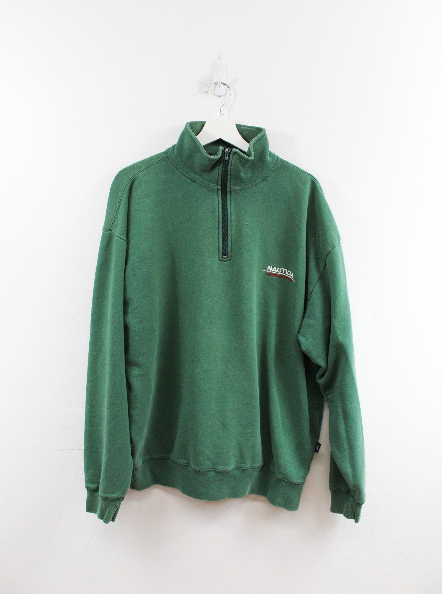 Nautica Embroidered Script Quarter Zip Sweater sold by HG Vintage