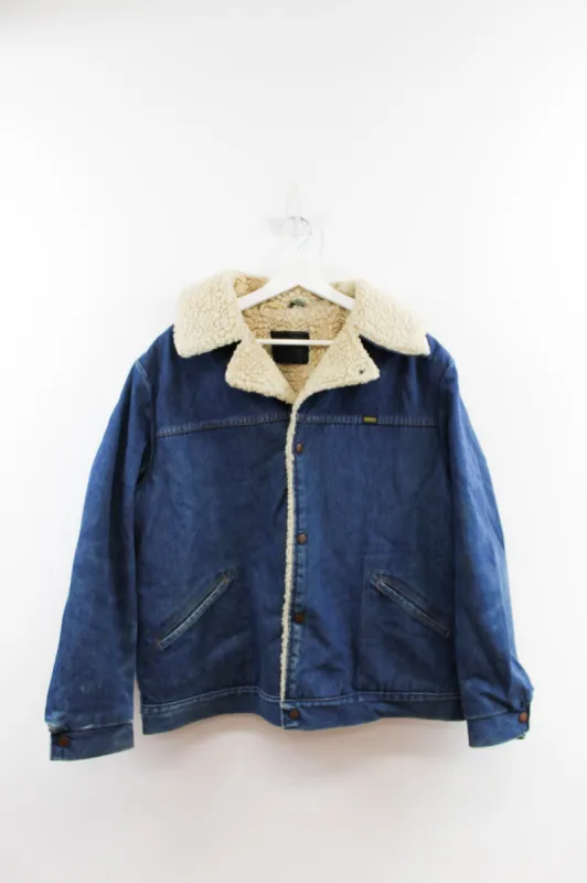 Vintage Maverick Sherpa Lined Denim Jacket sold by HG Vintage