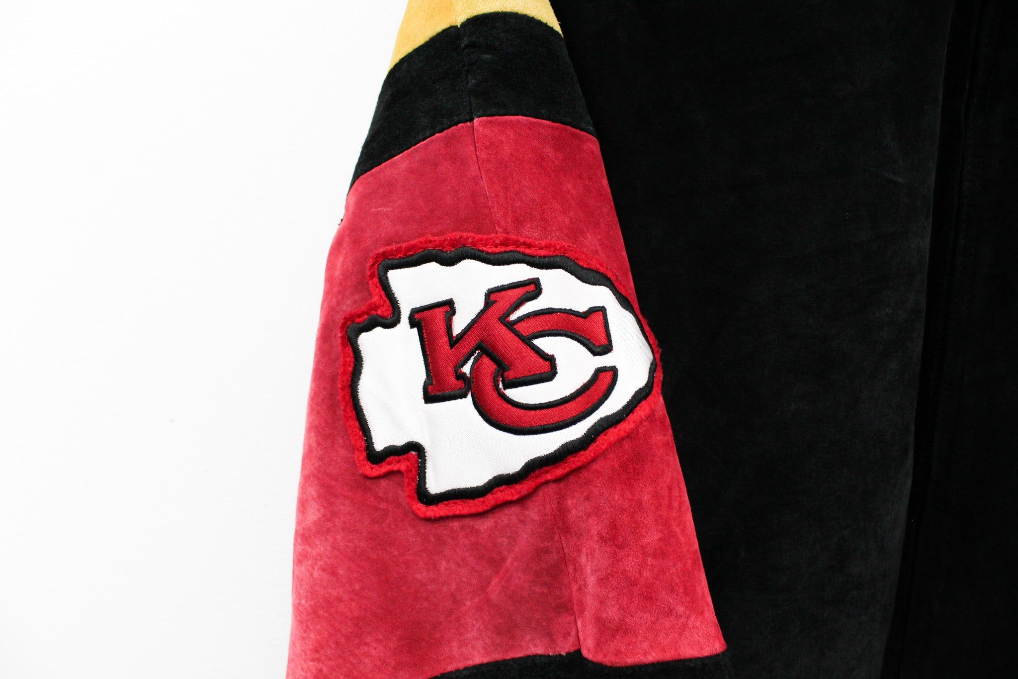 Vintage NFL Kansas City Chiefs Suede Zip Up Varsity Jacket sold by HG Vintage product image thumbnail 6
