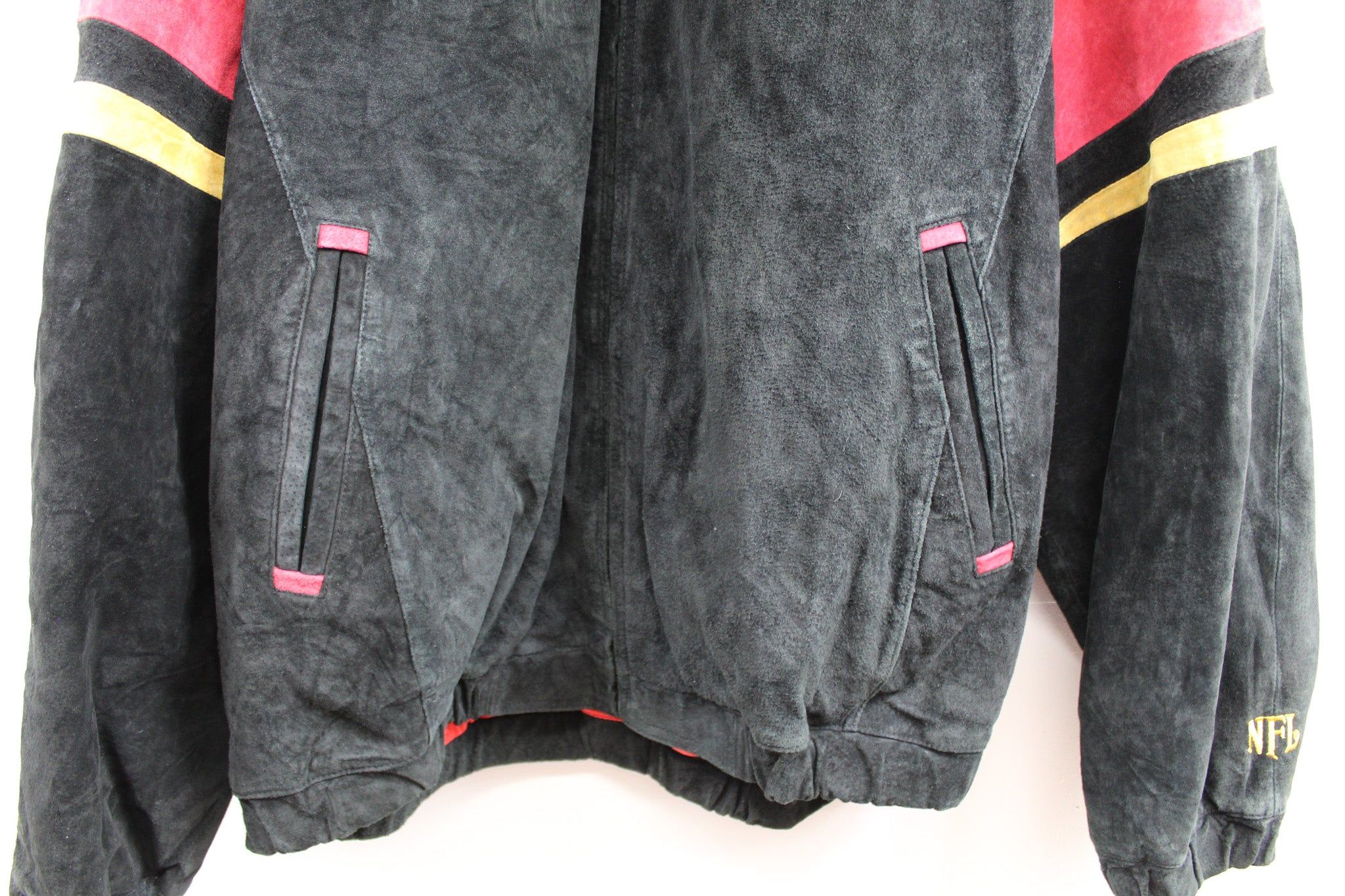 Vintage NFL Kansas City Chiefs Suede Zip Up Varsity Jacket sold by HG Vintage product image thumbnail 5